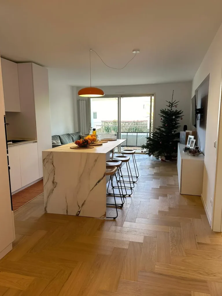Cover of a complete renovation project of an apartment in Roquebrune carried out by Luccisano Impresa Edile in Ventimiglia and the French Riviera