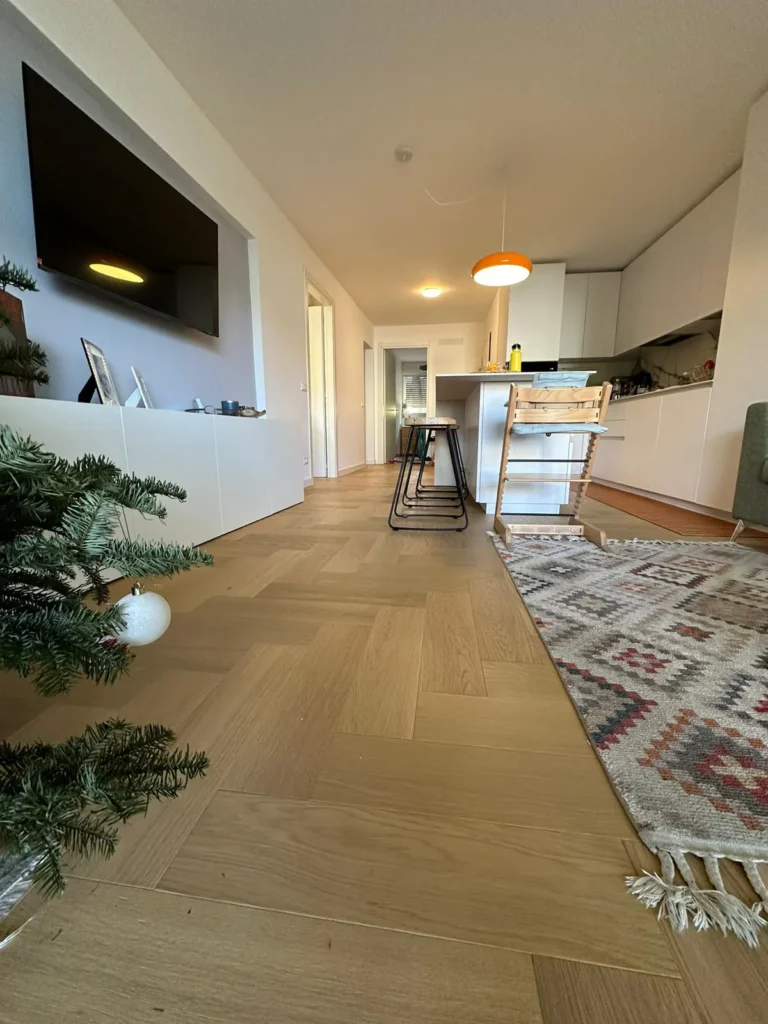 Sala rinnovata con design moderno a Roquebrune